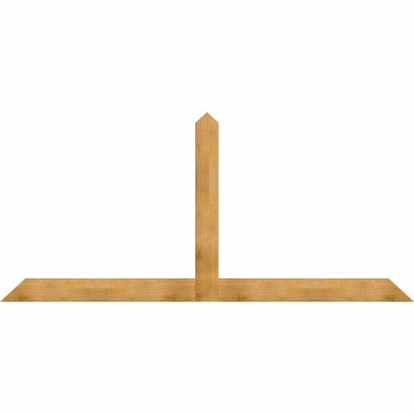 Ekena Millwork Portland Rough Sawn Timber Gable Bracket, Western Red Cedar, 108"W x 49"H x 2"D x 6"F, 11/12 Pitch GBW108X49X0206POR00RWR - main
